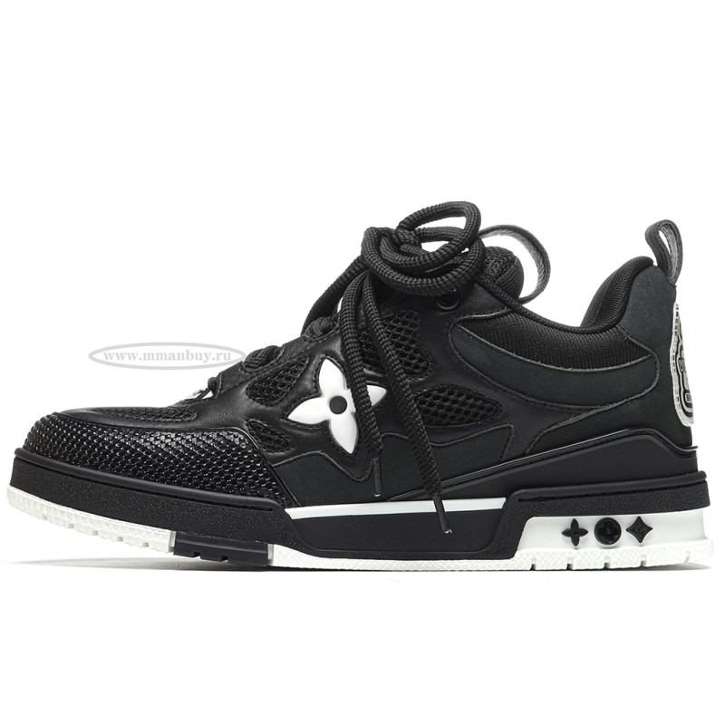 MManbuy L0*1s V*1tt0n Skate Sneaker Black White