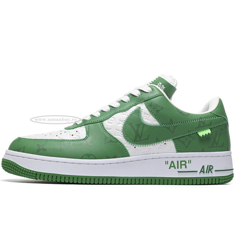 MManbuy L0*1s V*1tt0n Nike Air Force 1 Low By Virgil Abloh White Green