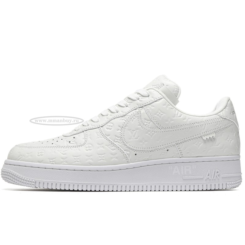 MManbuy L0*1s V*1tt0n Nike Air Force 1 Low By Virgil Abloh White
