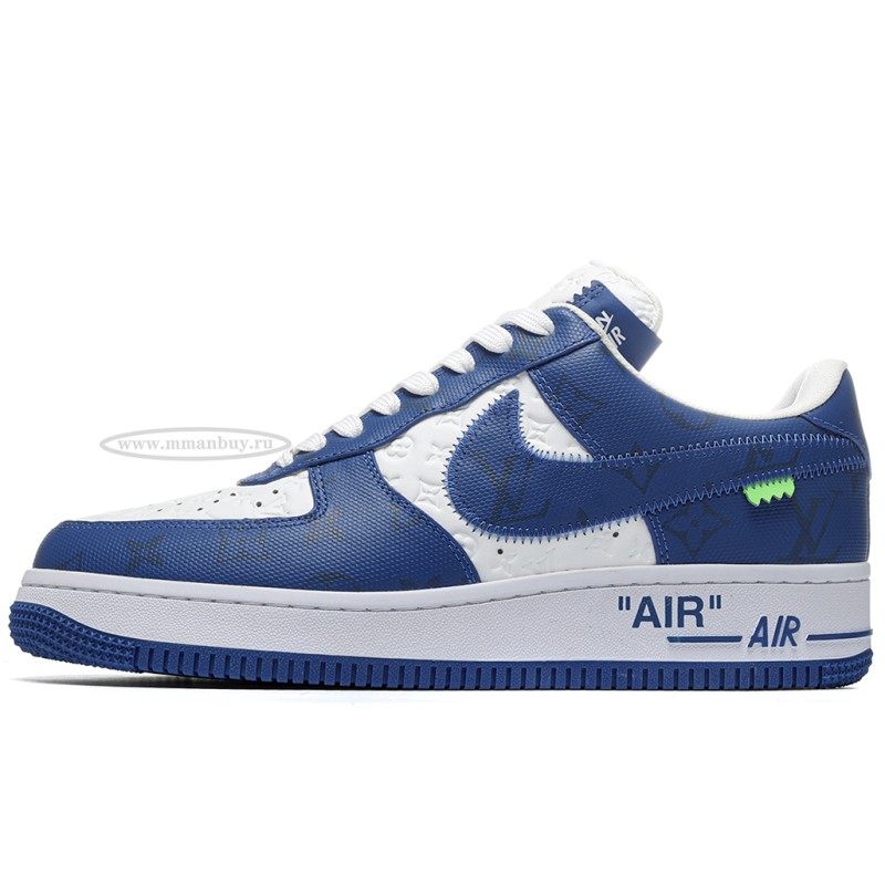 MManbuy L0*1s V*1tt0n Nike Air Force 1 Low By Virgil Abloh White Royal