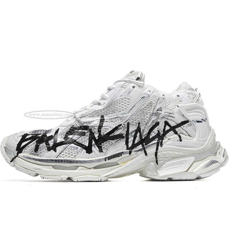 MManbuy Ba1enci*ga Runner Graffiti White