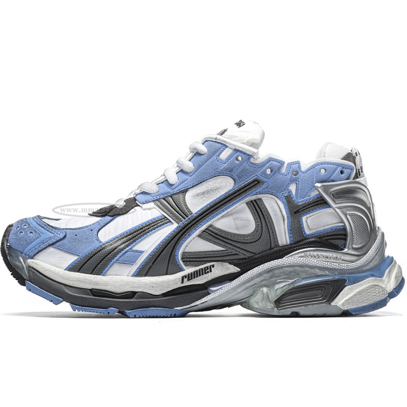 MManbuy Ba1enci*ga Runner Blue/White/Grey
