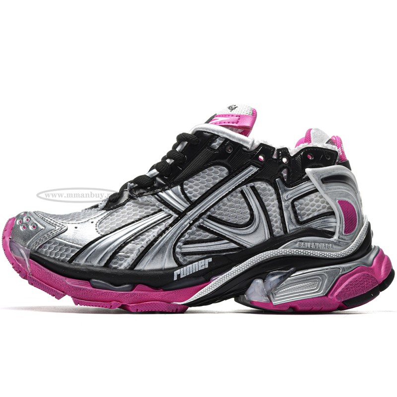 MManbuy Ba1enci*ga Runner Black/Silver/Pink