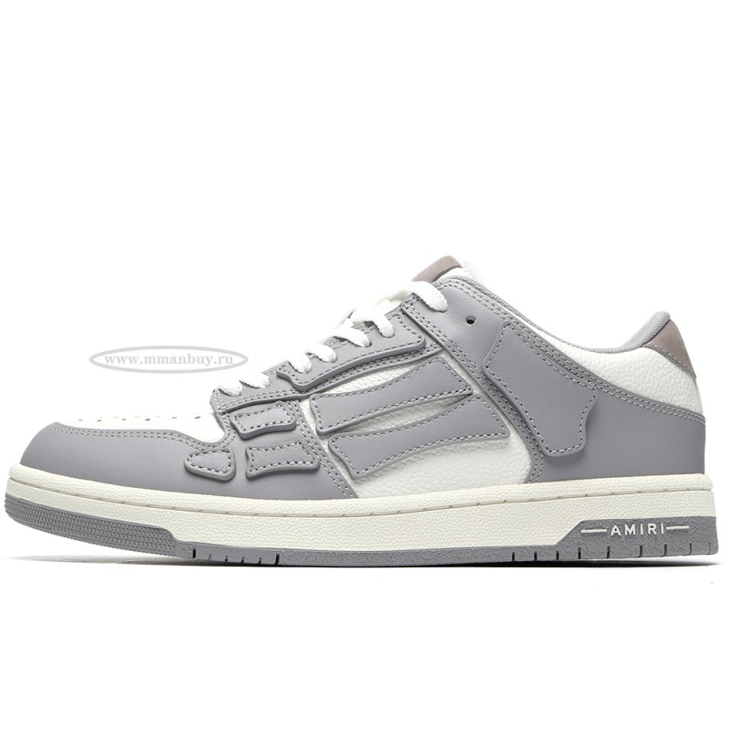 MManbuy AMIRI Skel Top Low Grey White
