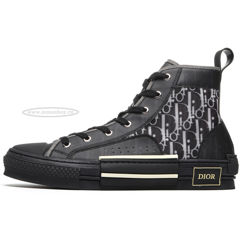MManbuy D10r B23 High Top Canvas Oblique Black