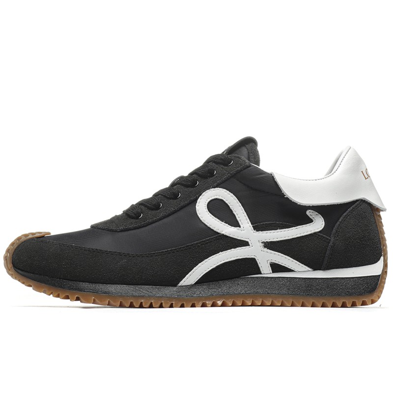 MManbuy Loewe Flow Runner Black Suede White