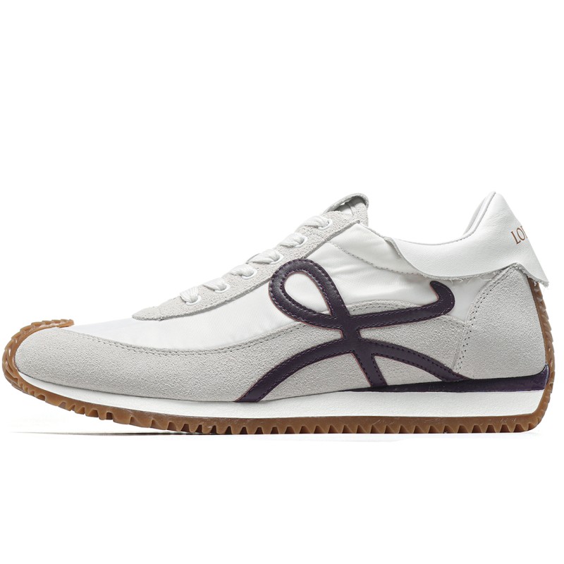 MManbuy Loewe Flow Runner White Suede Red