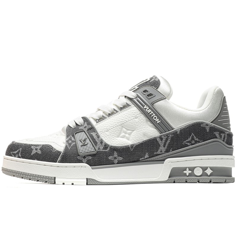 MMANBUY LV Trainer Monogram Denim Grey White