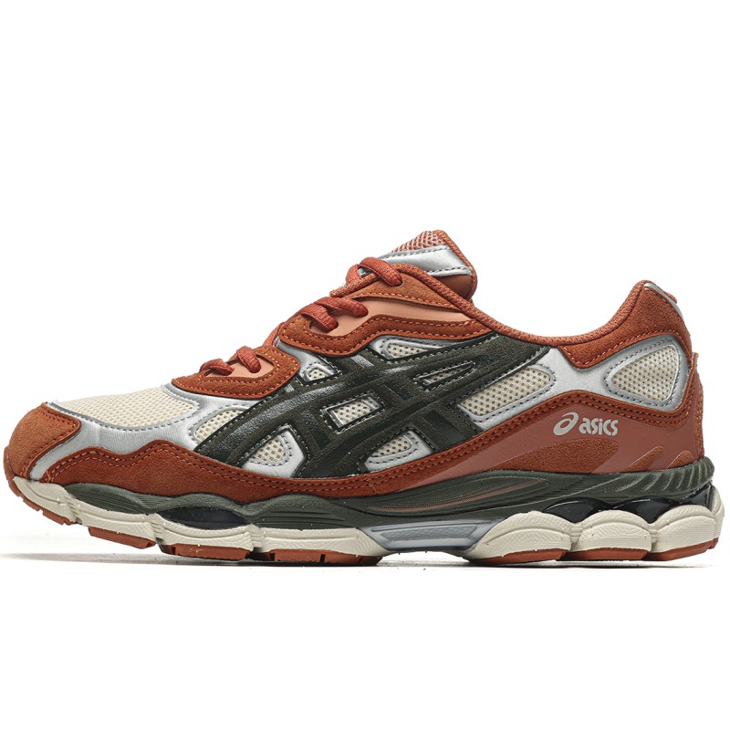 MManbuy ASICS Gel-NYC Oatmeal Forest Green Orange