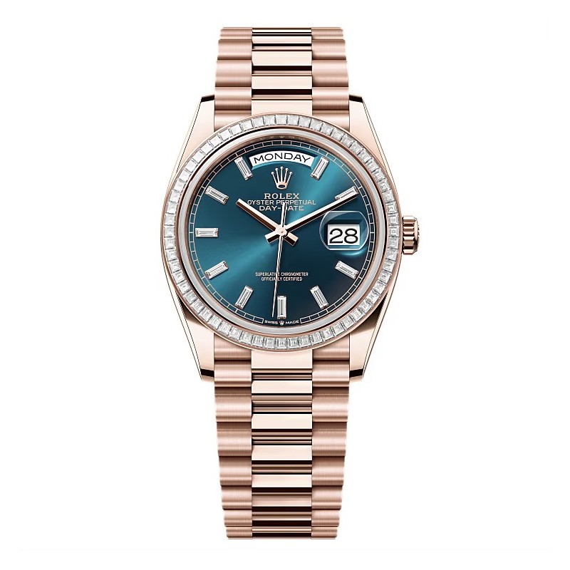 Mmanbuy Rolex Day-Date Oyster 36 mm Everose Gold And Diamonds