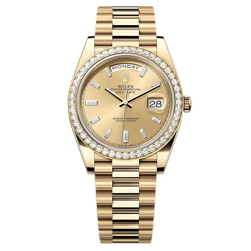 Mmanbuy Rolex Day-Date Oyster 40 mm Yellow Gold And Diamonds