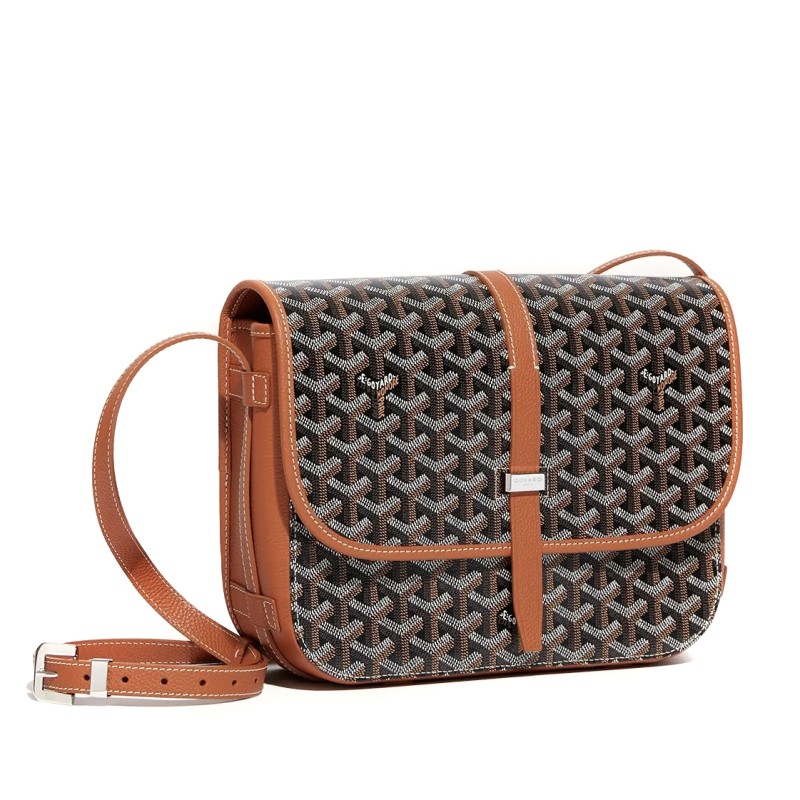 Mmanbuy G0yard Belvedere MM Bag Black & Tan