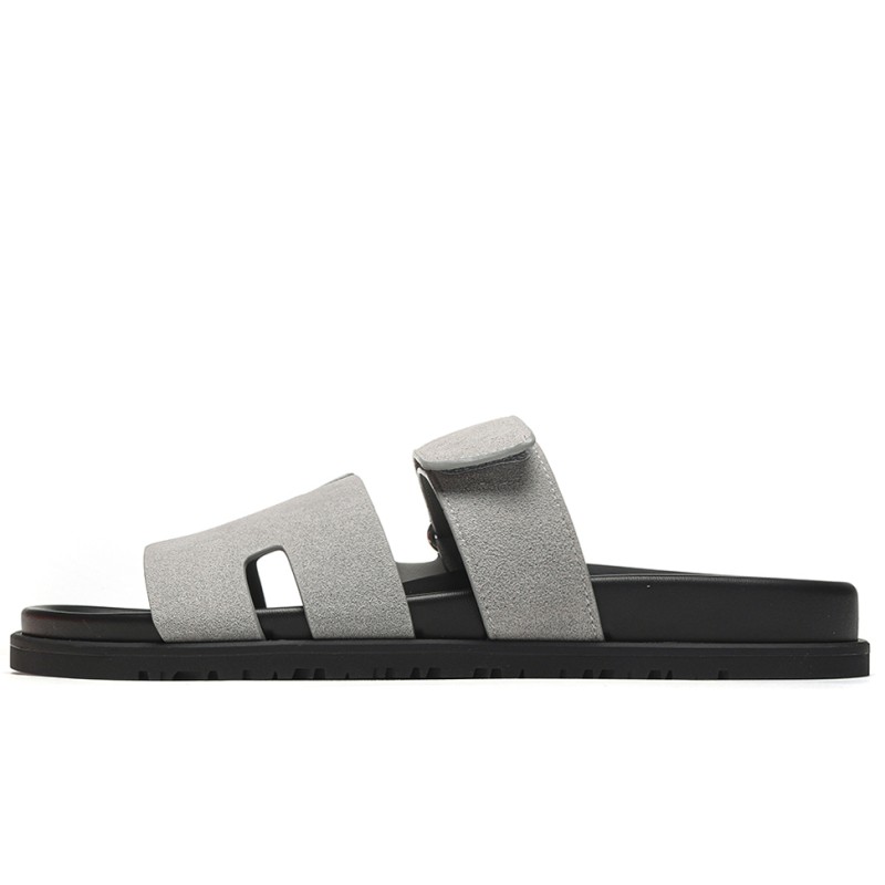 Mmanbuy Hermes Chypre Sandal Suede Grey