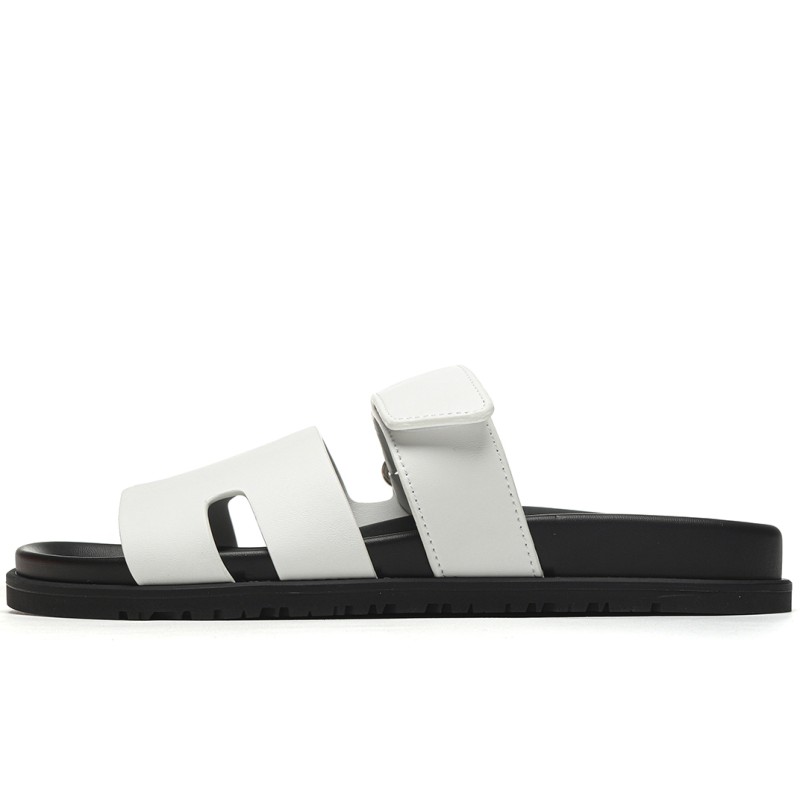 Mmanbuy Hermes Chypre Sandal Calfskin Leather White