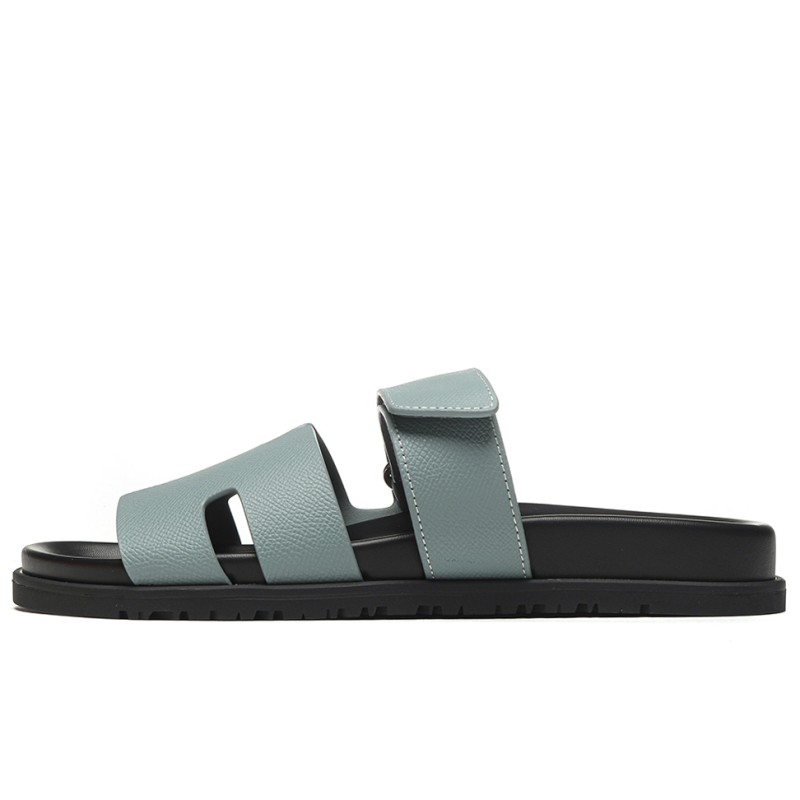 Mmanbuy Hermes Chypre Sandal Leather Blue