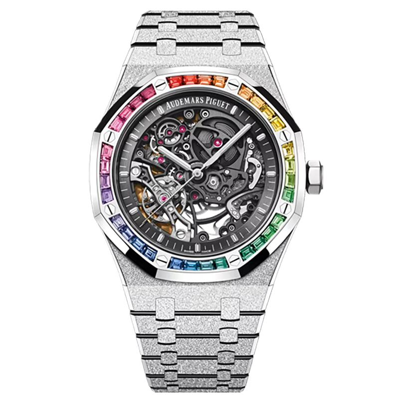 Mmanbuy AUDEMARS PIGUET Royal Oak Frosted Gold Double Balance Wheel Openworked 41mm