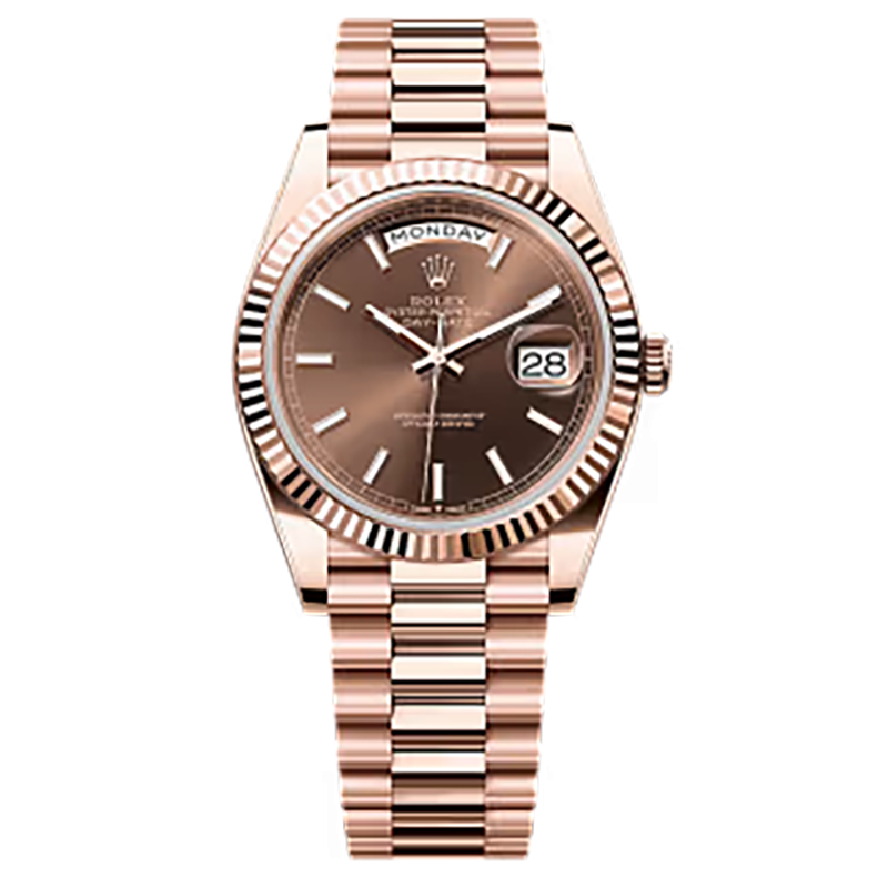 Mmanbuy Rolex Day-Date Oyster 40mm Everose Gold Brown