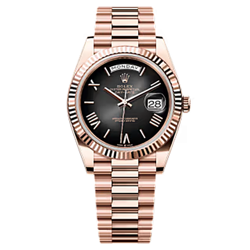Mmanbuy Rolex Day-Date Oyster 40mm Everose Gold Black