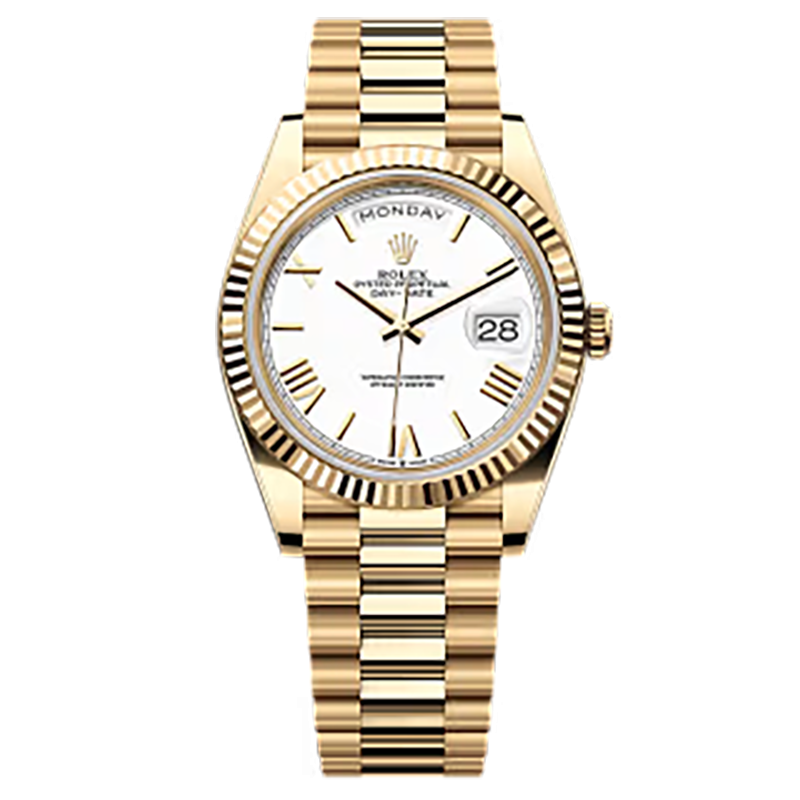 Mmanbuy Rolex Day-Date Oyster 40mm Yellow Gold White