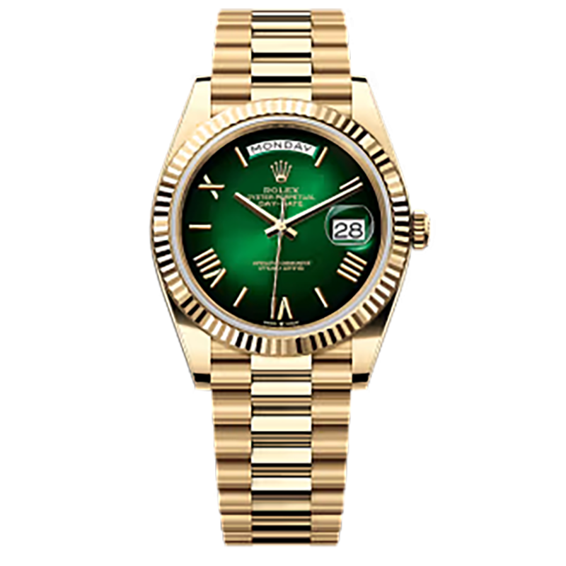 Mmanbuy Rolex Day-Date Oyster 40mm Yellow Gold Green