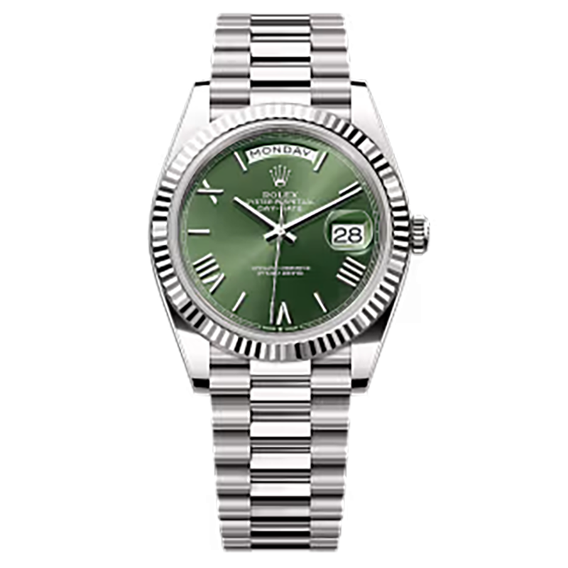 Mmanbuy Rolex Day-Date Oyster 40mm White Gold Green