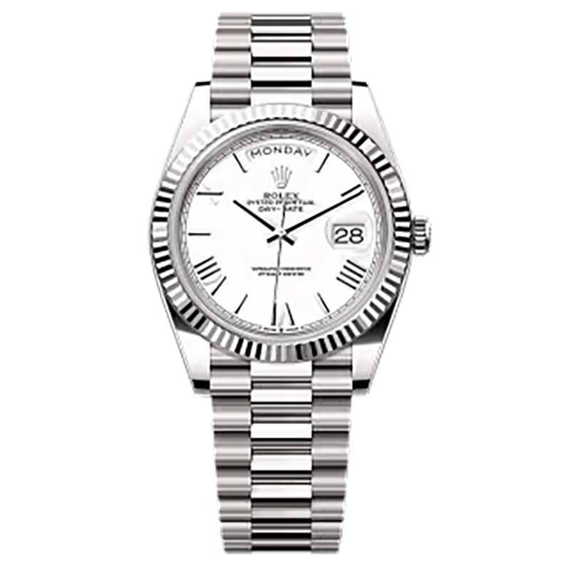 Mmanbuy Rolex Day-Date Oyster 40mm White Gold White