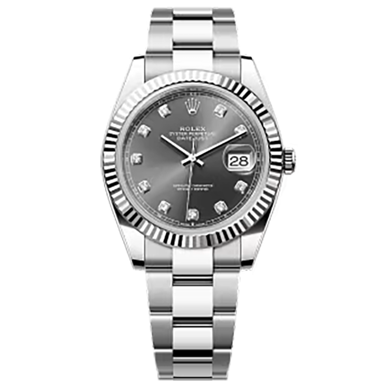 Mmanbuy Rolex Datejust Oyster 41mm Oystersteel And White Gold Grey