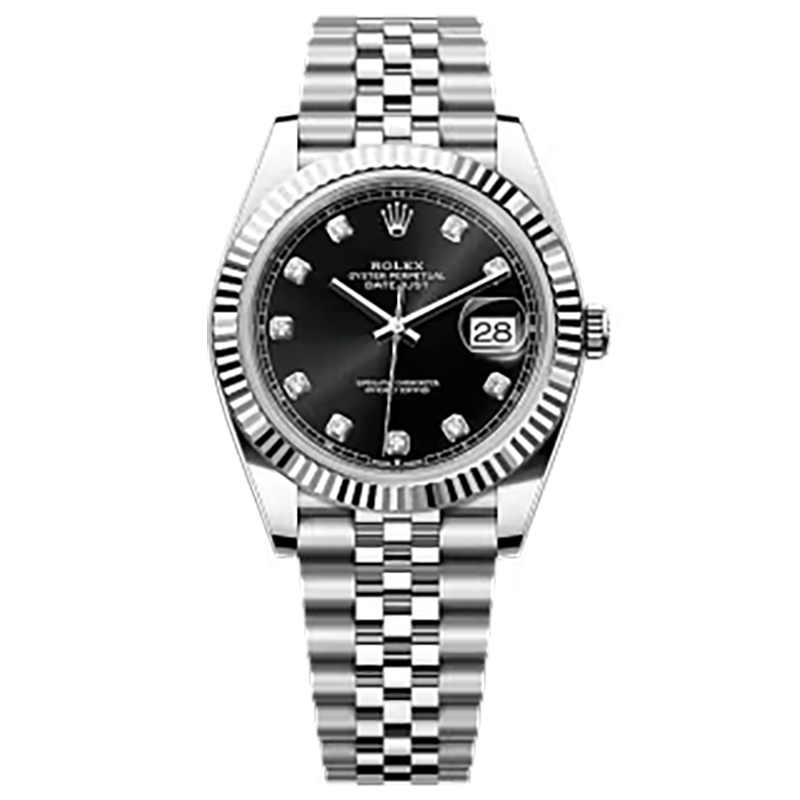 Mmanbuy Rolex Datejust Oyster 41mm Oystersteel And White Gold Black
