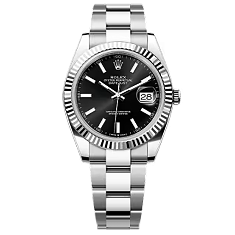 Mmanbuy Rolex Datejust Oyster 41mm Oystersteel And White Gold Black