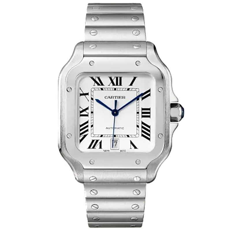 Mmanbuy Cartier Santos Steel 42mm White