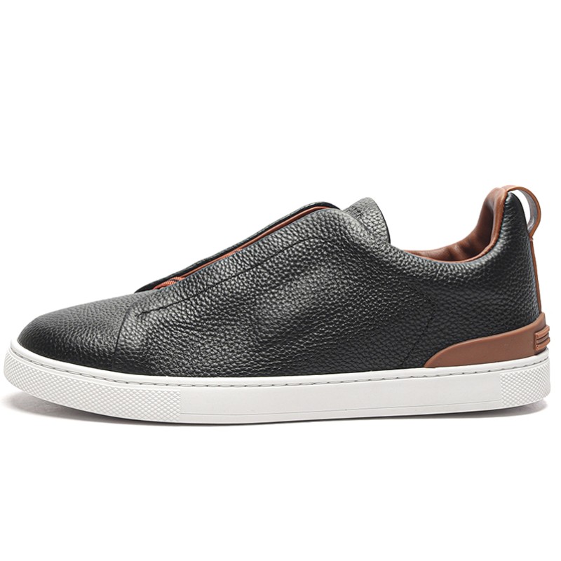 MMANBUY ZEGNA Triple Stitch™ Suede Low-Top Sneakers Light Taupe