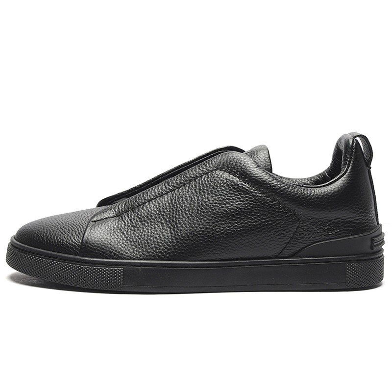 MMANBUY ZEGNA Triple Stitch™ Suede Low-Top Sneakers Light Taupe