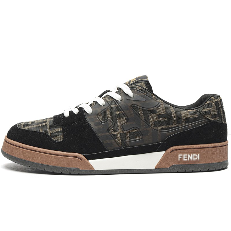 MMANBUY  Fend1 Match Black Brown FF Sneakers
