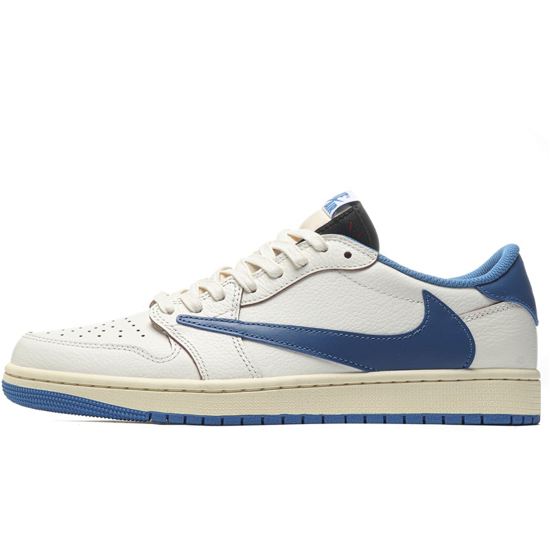 MManbuy Travis Scott x fragment design x Air Jordan 1 Low OG Sail/Military Blue