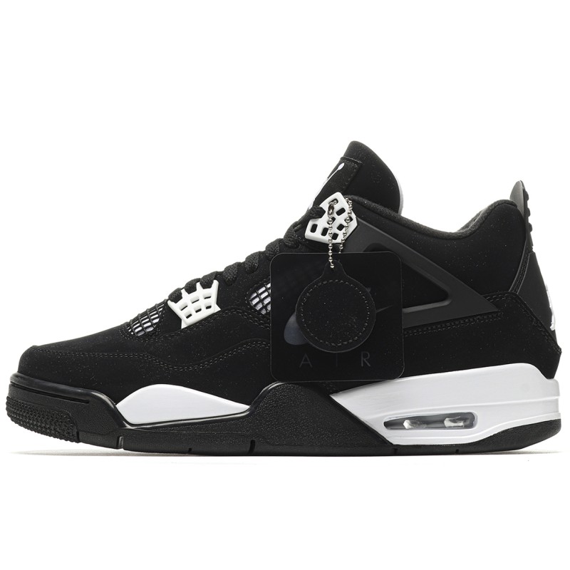 MManbuy Jordan 4 Retro White Thunder  Black/White/Black