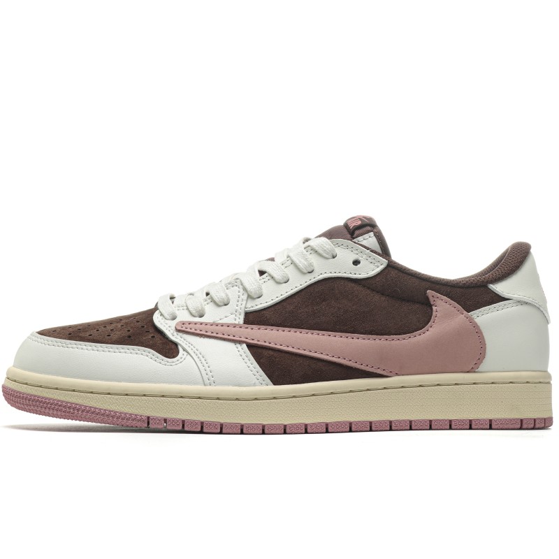 MManbuy  Travis Scott Air Jordan 1 Low OG SP “Dark Pony/Pink Oxford”