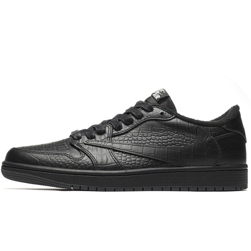 MManbuy Travis Scott Air Jordan 1 Custom Black Crocodile