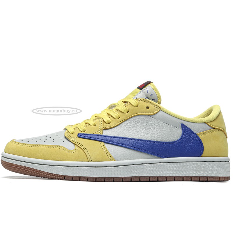 MManbuy Jordan 1 Retro Low OG SP Travis Scott Canary (Women's)