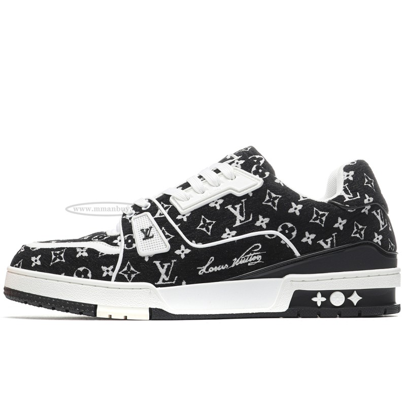 MManbuy L0*1s V*1tt0n Trainer Black Monogram Textile